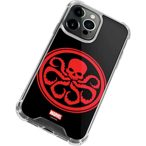 Marvel Captain America Hydra Symbol iPhone 14 Pro Clear Case